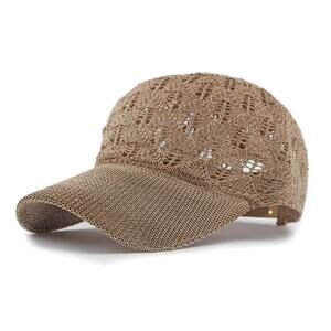 Knit Mesh Baseball Cap a breathable sun protection hat designed for summer wear